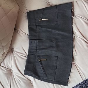 Louis Vuitton black mini skirt